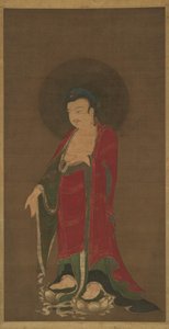 Boeddha Amitabha daalt neer uit zijn zuivere land door Unbekannt