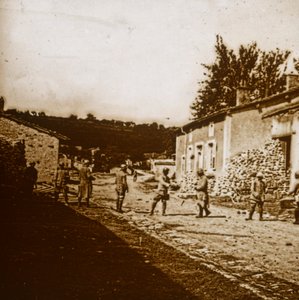 Verdedigingswerken bouwen, ca. 1914-1918 door Unbekannt