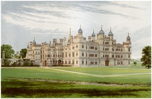 Burghley House, Lincolnshire, huis van de Markies van Exeter, ca. 1880