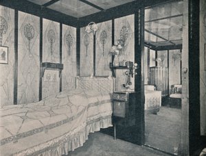 Cabin-De-Luxe op de Noord-Duitse Lloyd SS. Kronprinzessin Cecilie