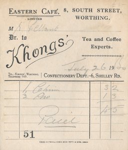 Café bon, 1950