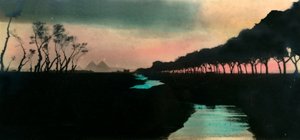 Caïro: Weg naar de Piramides, c1918-c1939 door Unbekannt
