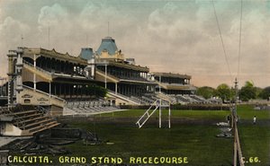 Calcutta. Grand Stand Renbaan, ca. 1930s door Unbekannt