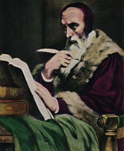 Calvijn 1509-1564 - Schilderij van Scheffer, 1934
