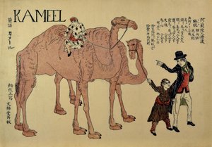 Kamelen met Nederlandse begeleiders, ca. 1821 door Unbekannt