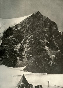Kamp op 17 december op de Ferrar-gletsjer onder Sentinel Rock, 1908, 1909 door Unbekannt