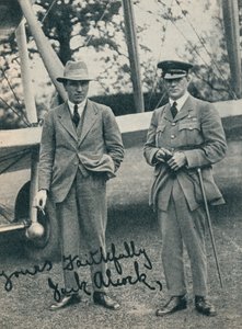 Kapitein John Alcock en luitenant Arthur Whitten Brown, Britse vliegers door Unbekannt
