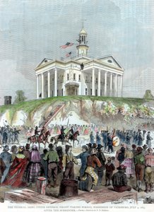 Inname van Vicksburg, Mississippi, door het Unie-leger, Amerikaanse Burgeroorlog, 4 juli 1863 door Unbekannt