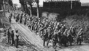 Gevangen Franse soldaten, de Somme, Frankrijk, Eerste Wereldoorlog door Unbekannt
