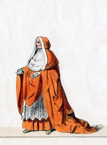 Kardinaal Wolsey, kostuumontwerp voor Shakespeares toneelstuk, Henry VIII, 19e eeuw door Unbekannt