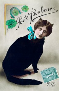Breng Geluk, Franse Ansichtkaart, ca. 1900