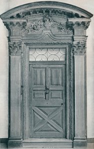 Gesneden houten deuropening, begin achttiende eeuw, 1909 door Unbekannt