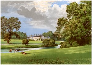 Kasteel MacGarrett, County Mayo, Ierland, huis van Lord Oranmore, ca. 1880 door Unbekannt