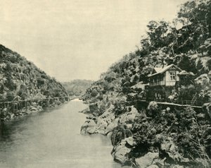 Cataract Gorge, vanaf de brug, Launceston, 1901 door Unbekannt