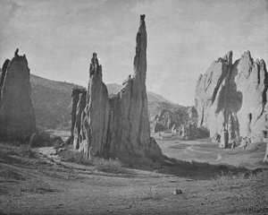 Kathedraaltorens, Garden of the Gods, Colorado, VS, c1900 door Unbekannt
