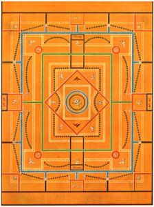 Plafonddecoratie, Pompeii, Italië, 1928 door Unbekannt