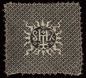 Kelkdoek met monogram van Christus, 1500s door Unbekannt