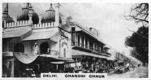 Chandni Chowk, Delhi, India, ca. 1925 door Unbekannt