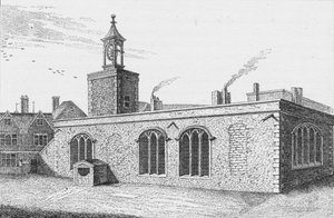 Kapel Royal van St Peter ad Vincula, met uitzicht op Tower Green, Londen
