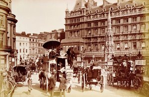 Charing Cross, Londen, ca. 1900 door Unbekannt
