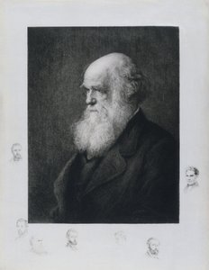 Charles Darwin, Engelse natuuronderzoeker, circa 1860s door Unbekannt