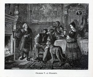 Karel V bij Fuggers, 1882 door Unbekannt