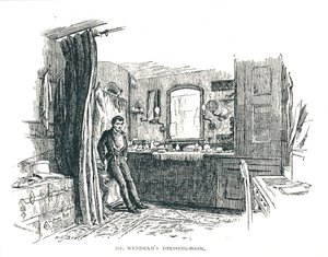 Charles Wyndham Kleedkamer met Uitzicht op Piccadilly bij het Criterion Theatre, 1891 door Unbekannt