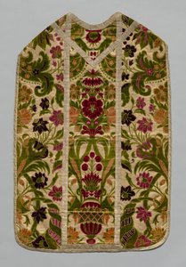 Kazule, Stola, Bursa Corporale Kist, en Manipel, ca. 1600-1700 door Unbekannt