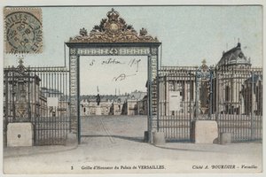 Kasteel van Versailles: erehek - Ansichtkaart gedateerd 1905 door Unbekannt