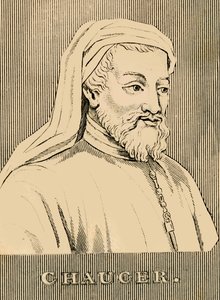 Chaucer, 1343-1400, 1830 door Unbekannt