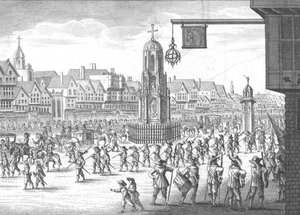 Cheapside, Kruis en Conduit, 1638, 1809 door Unbekannt