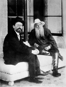Tsjechov en Tolstoj, eind 19e eeuw