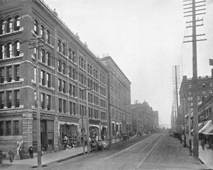 Cherry Street, Seattle, Washington, VS, ca. 1900 door Unbekannt