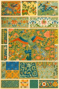 Chinese schilderkunst, weven, borduurwerk en cloisonné, 1898 door Unbekannt