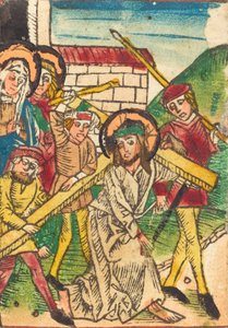 Christus draagt het kruis, ca. 1470-1480 door Unbekannt