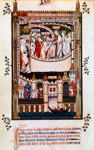 Christus geeft communie aan St. Denis, 1317 door Unbekannt