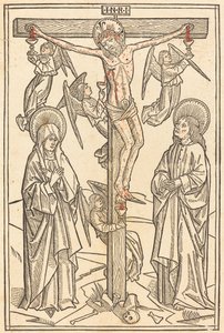 Christus aan het kruis met engelen