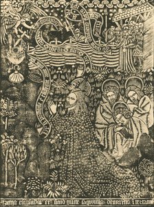 Christus op de Olijfberg Gestippelde Print, 1915 door Unbekannt