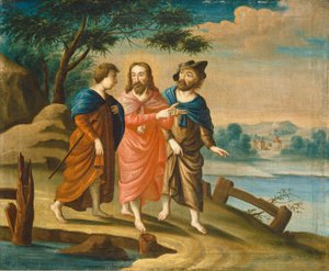 Christus op weg naar Emmaüs