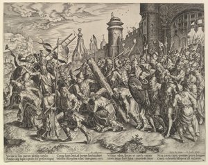 Christus op Weg naar Golgotha, ca. 1560 door Unbekannt