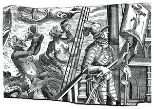 Christoffel Columbus aan boord van zijn schip, tijdens zijn eerste reis naar het westen, 16e eeuw, 1870 door Unbekannt