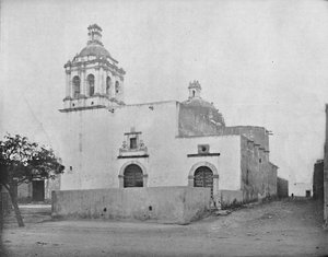 Kerk van Guadaloupe, Chihuahua, Mexico, ca. 1897 door Unbekannt