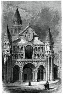Kerk van Notre Dame de la Grande, Poitiers, Frankrijk, 12e eeuw