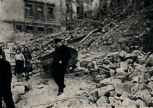 Churchill bezoekt het gehavende Malta, 1943, 1945 door Unbekannt