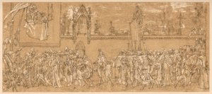 Cimabues beroemde Madonna wordt in processie gedragen..., 1853-1855 ca. 1880-1882 door Unbekannt