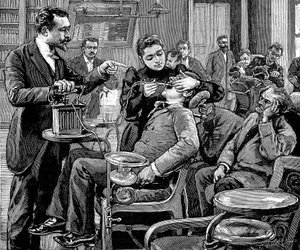 Kliniek aan de tandheelkundige school, Parijs, 1892