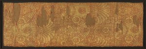 Goudstof: tentoongestelde valken, midden 1200