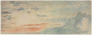 Wolkstudie, 1800s door Unbekannt