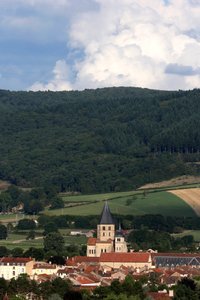 Cluny, Saone-et-Loire, Cluny Abdij gewijd aan St. Peter, een voormalig Benedictijns klooster in Cluny