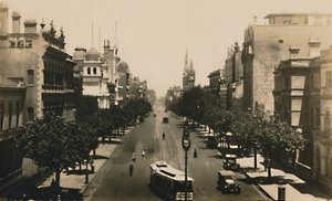 Collins Street, Melbourne, Australië, c1920s door Unbekannt